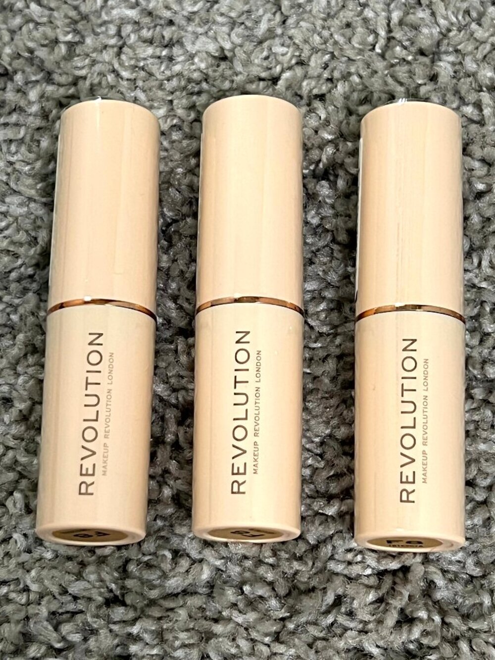 Revolution Makeup Fast Base Stick Foundation F8 3 Pack